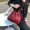Luxury Branded Designer Shoulder Bags for Women 2021 Summer Female Fashion Bucket Bag Small Totes Handbags Purses Drawstring