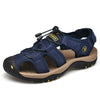 Leather sandals, cowhide men's shoes, summer new beach shoes, men's fashion slippers, large size 38-47 outdoor leisure sandals