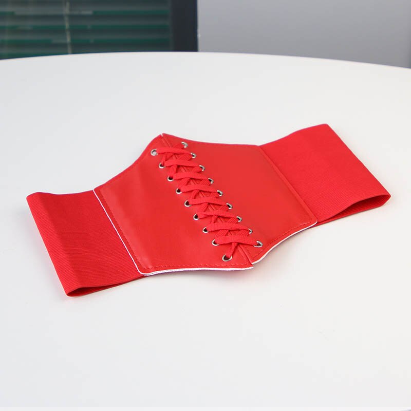 Super Wide Waist Belt for Women PU Leather Slimming Body Ladies Dress Belt Elastic White Black Corset Belt Female Waistband