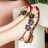WUYAZQI Sandals women's new high heel crystal inlaid diamond wedding shoes open toe fashion Bohemian women's Roman shoes B8
