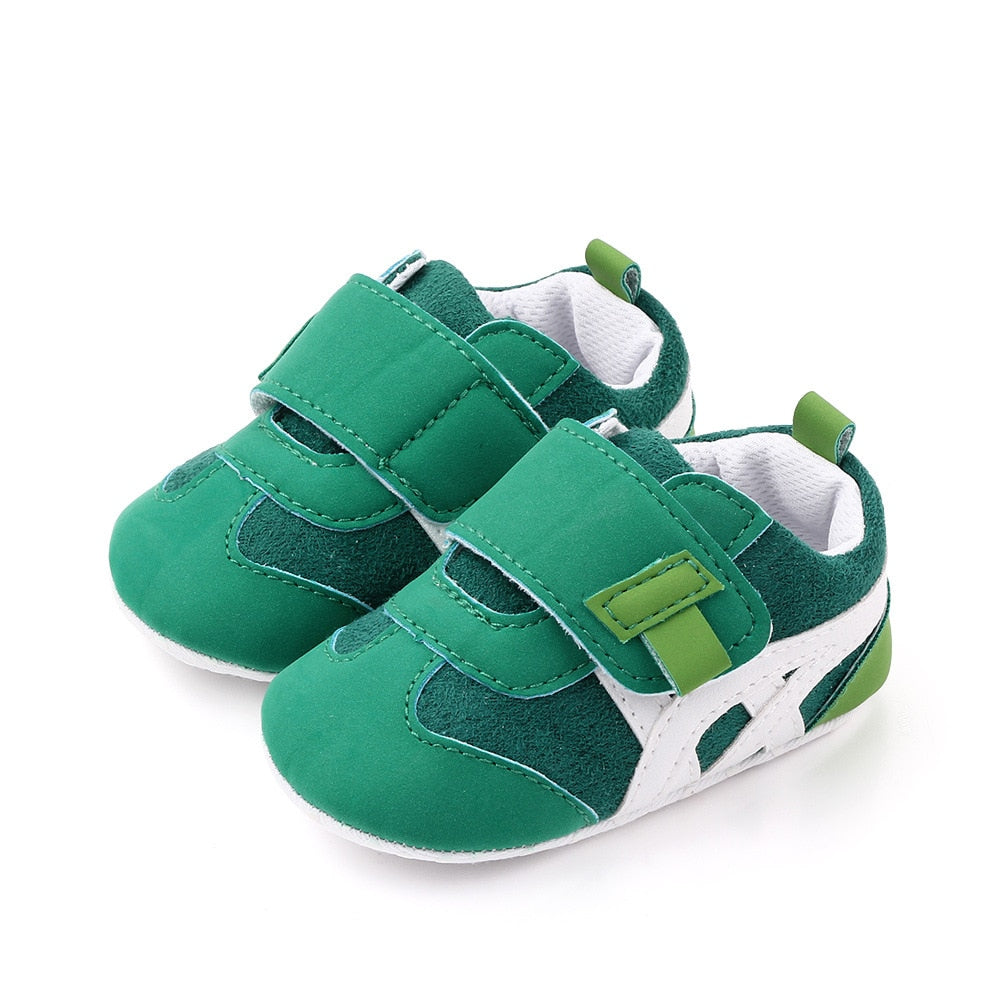 New Spring Autumn Baby Shoes Baby Boys Casual Soft Sole PU Suede Leather shoes Crib Anti-slip Sneakers First Walkers 0-18M