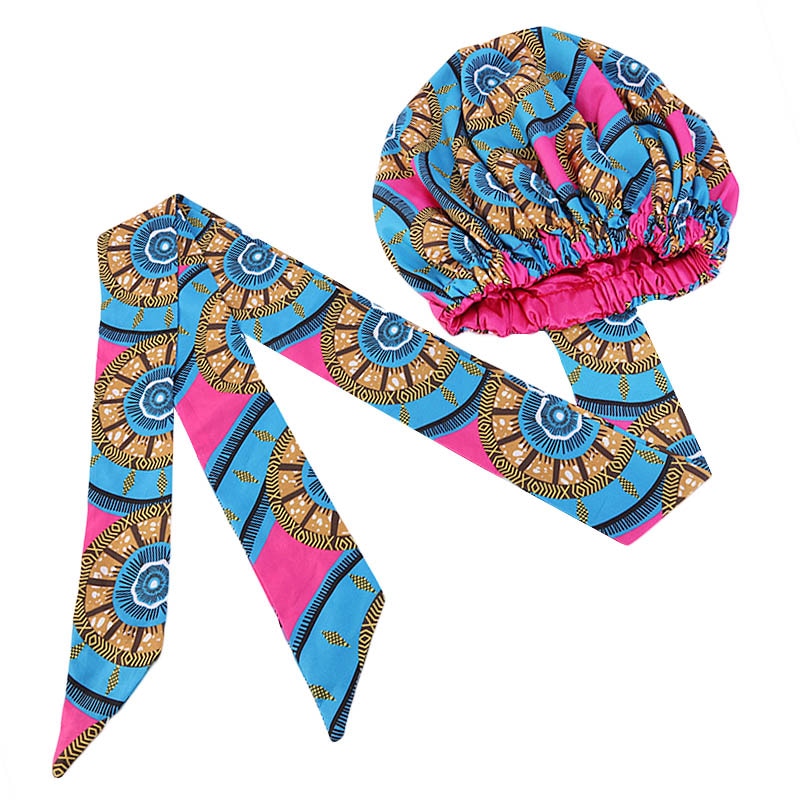 New African Headwrap In Women's Hair Accessories Scarf Wrapped Head Turban Ladies Hair Accessories Scarf Hat Headwrap Nigeria