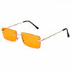 New Luxury Brand Rectangle Ladies Sunglasses Women Rimless Square Polarized Sun Glasses For Ladies Zonnebril Dames Vrouwen Bril