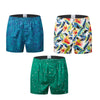 3pack Classic prited Boxers Cotton Mens Underwear Trunks Woven Homme Arrow Panties Boxer with Elastic Waistband Shorts Loose men