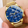 New Top Men Watches Male Calendar Stainless Steel Mesh Casual Quartz Watch Relogio Masculino Men's Business Wristwatch Clock Hot