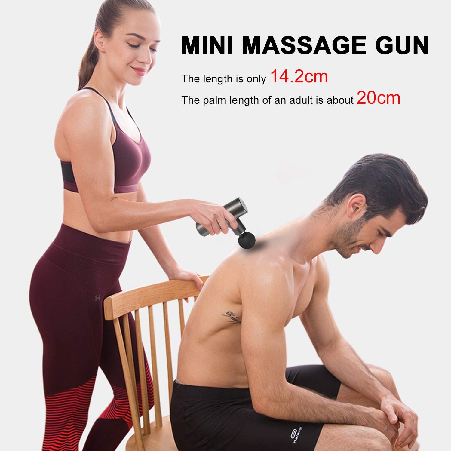 Massage Gun Mini Pocket Massager Deep Muscle Vibration Relief Pain Relax Fitness Therapy for Body Massage Relaxation