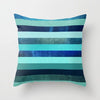 Flower Leaves Pattern Throw Pillow Case Teal Blue Cushion Covers for Home Sofa Chair Decorative Pillowcases