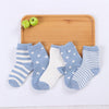 5 Pair/Lot Kids Soft Cotton Autumn Winter Socks Boy Girl Baby Cute Cartoon Warm Stripe Dots Fashion Sport Socks Children Gift