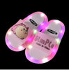 2021 Footwear Luminous Jelly Summer Children's LED Slipper Girls Slippers PVC Non-slip Duck Beach Sandals Kids Smiling Face Blue