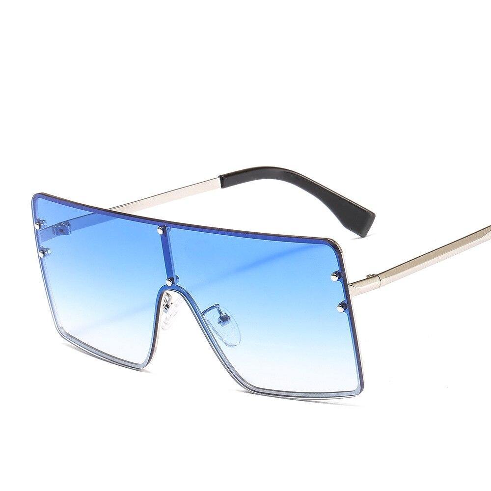 2020 Square Oversized Sunglasses Women Luxury Brand Sun Glasses Female Eyewear Plastic Frame Clear Lens UV400 Men Glasses Gafas - Surprise store