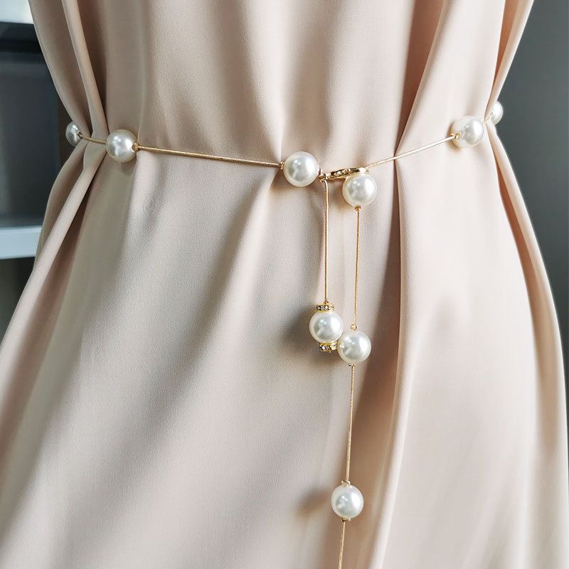 Fashion Simple Chain Belt Women Lady High Waist Gold Belts Waistband For Party Jewelry Dress Metal Chain Belt