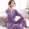 100% Cotton Women's Pajamas Set Long Sleeve Girl Casual Women Sleepwear Leisure Outerwear Sleepwear Pyjamas Nightwear