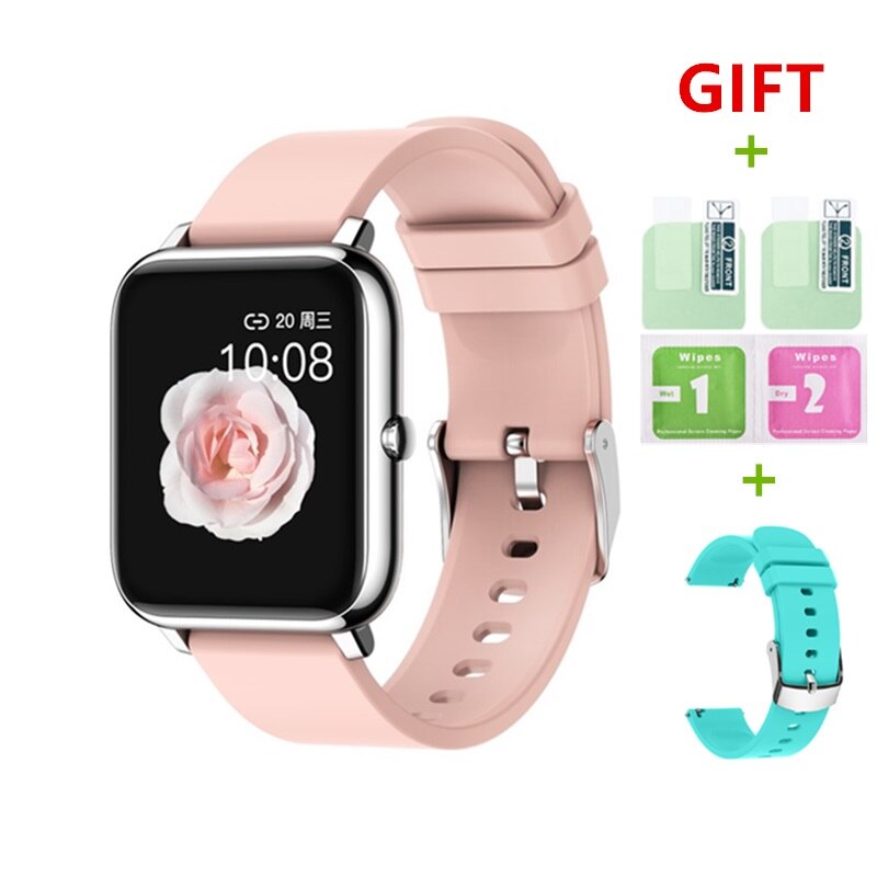 2021 Smart Watch Men Women Waterproof Fitness Sports Watch Heart Rate Tracker Call/SMS Reminder Bluetooth Smartwatch Android iOS