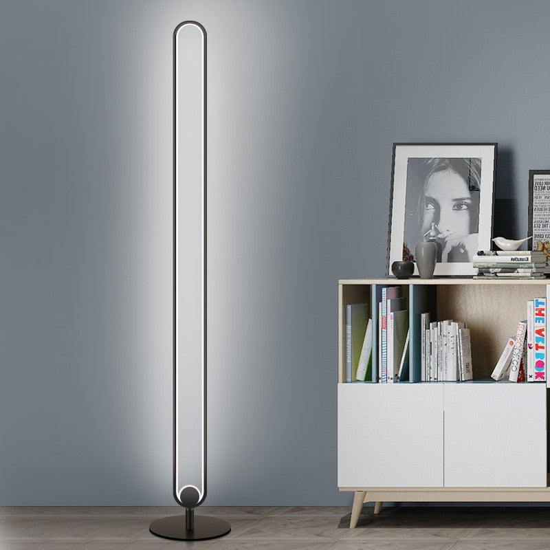 Modern Circular Floor Lamp Acrylic Lampshade Vertical Led Floor Lamp for Living Room Bedroom Standing Lamp European Floor Lamp