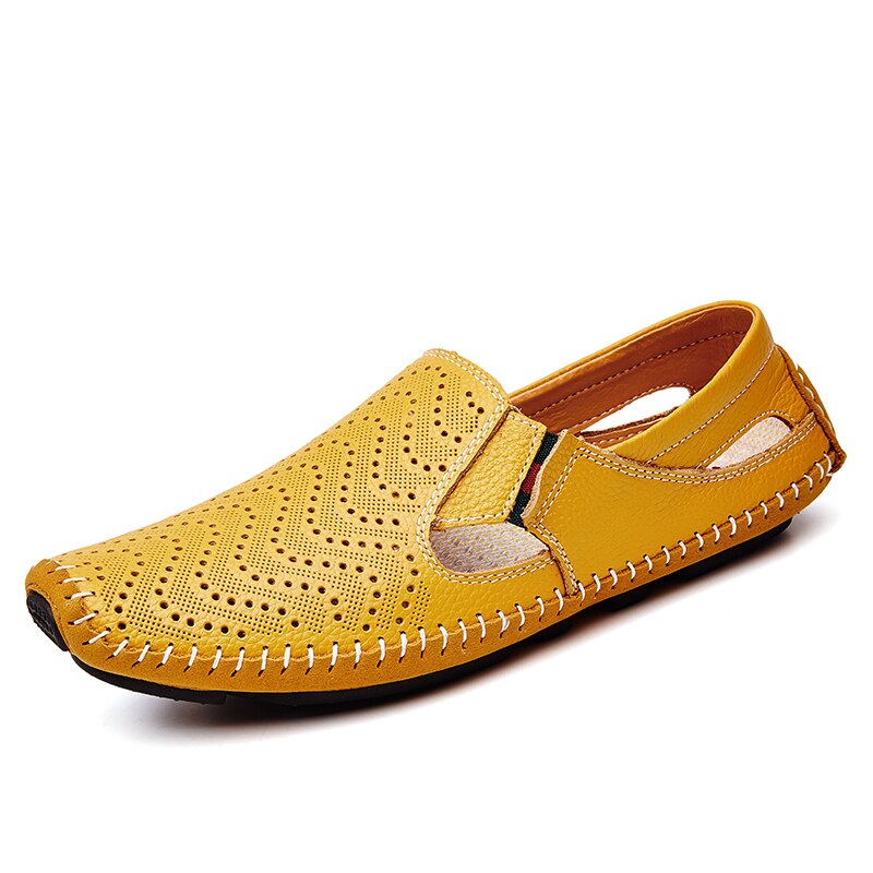 Genuine leather Sandals Men Leather shoes Men'S Sandals Male Comfortable Summer shoes Men Outdoor Beach Casual Shoe Big Size 47