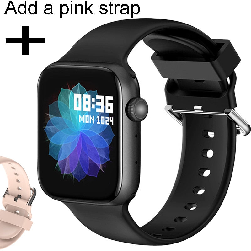 LD6 Smart Watch Women Bluetooth Call Fitness Tracker Heart Rate Full Touch Smartwatch Men Women Music Control Sport Watch IWO
