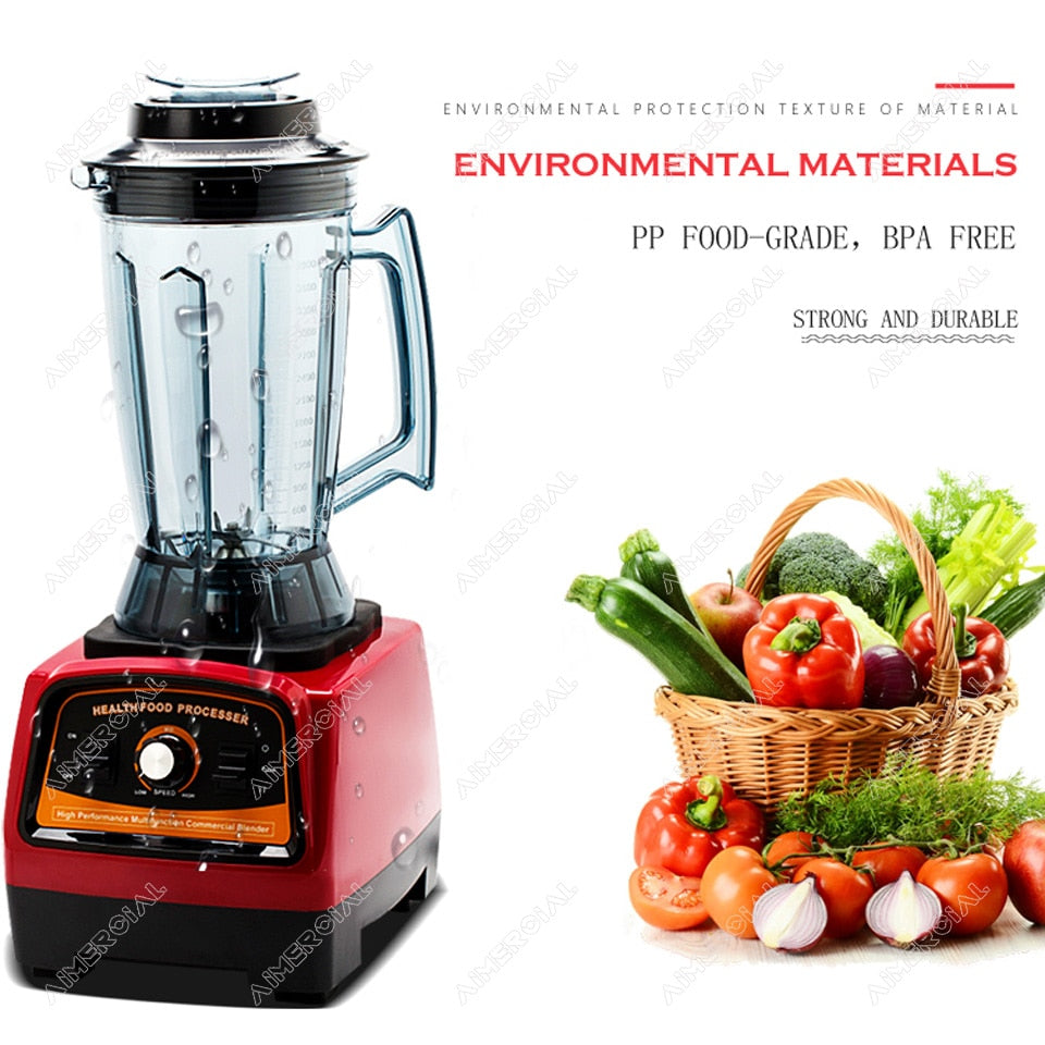 A7400 BPA free 2800W Heavy Duty 3.9L Blender Mixer Commercial Juicer Food Processor Ice Smoothie Blender with Japan Blade
