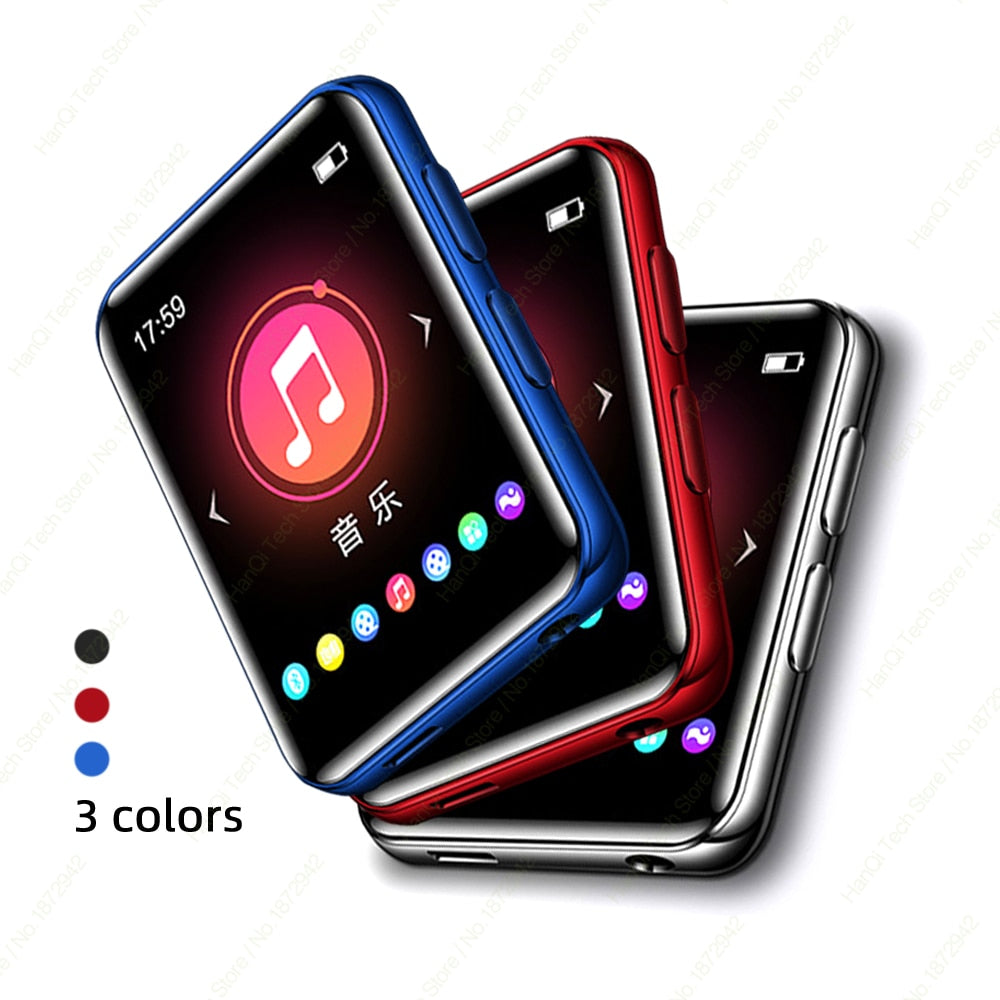 BENJIE X1 Touch Screen Bluetooth MP3 Player Portable Audio Music Video Player with Built-in Speaker FM Radio Recorder E-Book