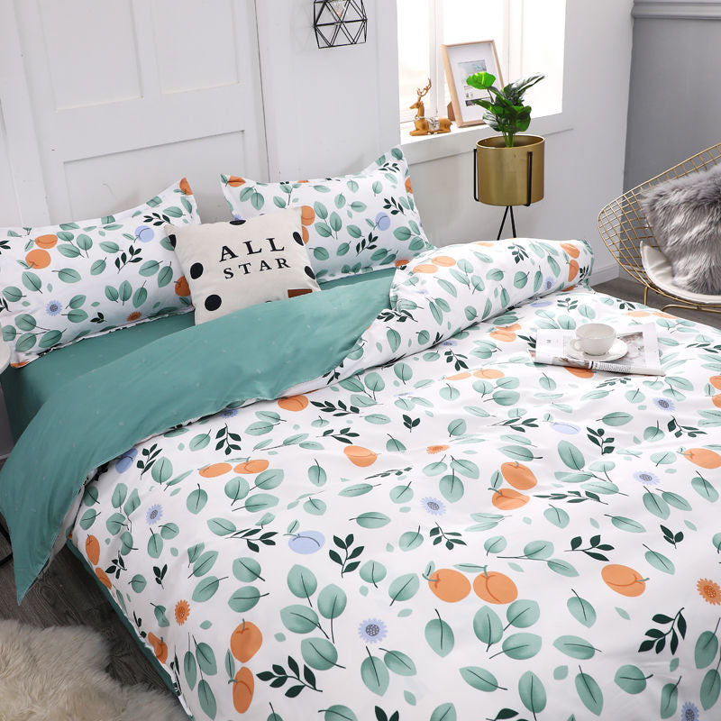 Classic Black White Grid Bedding Set Fashion Polka Dot Double Bed Linens Cover Set Quilt Pillowcase Shinging Star Pattern