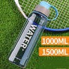 1000ml/1500ml Portable Water Bottles BPA Free Sport Drinking Bottle Outdoor Camping Cycling Hiking Sports Shaker Bottles