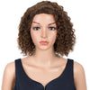 Trueme Short Water Wave L Part Lace Human Hair Wigs Remy Brazilian Lace Part Wig Pixie Cut Short Bob Curly Wigs For Black Women