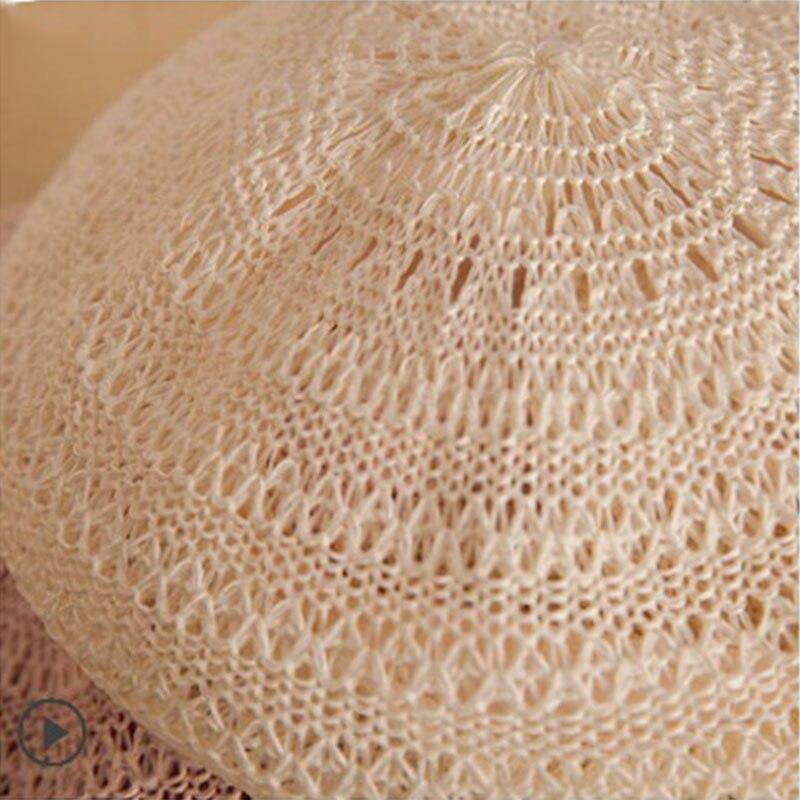 2021 Summer Beret Hats For Women Flat Cap Knit Hollow lace beret Hats Lady Girl Berets Hat Bone Female Tocas Painter Hat sun cap - Surprise store