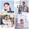 Cute Cat Bluetooth Wireless Headphones With Mic, Pink Girls LED Phone Gamer Headsets Kids Gaming Music Children's Earphones Gift