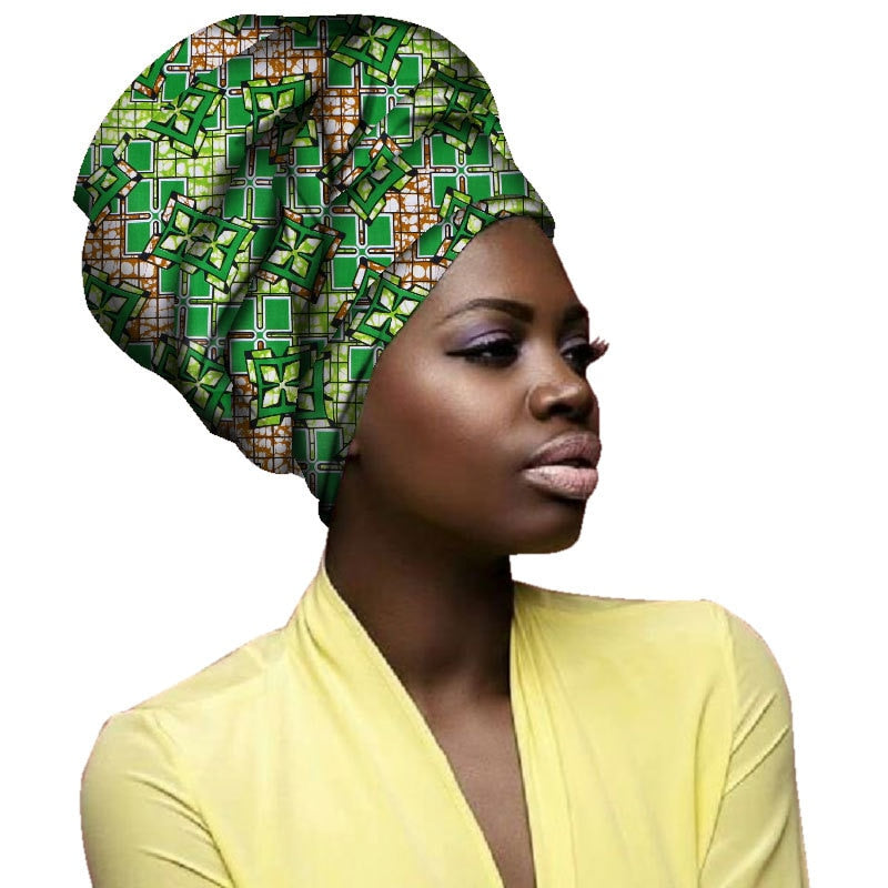 2020 African Fashion Headwrap Women Cotton Fabric Traditional Headtie Scarf Turban pure Cotton