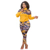Winter Big Beautiful Women Tracksuit Set Sweatshirt+Pants Suit Female 2 Piece Outfits Camouflage Women Two Piece Plus Size Sets