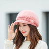 Hot Women Rabbit Fur Knitted Hats Casual Solid Color Autumn girls Winter Hat Female Bonnet Caps Boina Feminino - Surprise store