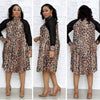 2019 Leopard African Dresses For Women African Clothes Africa Dress Dashiki Ladies Clothing Ankara Africa Dress