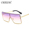 2020 Square Oversized Sunglasses Women Luxury Brand Sun Glasses Female Eyewear Plastic Frame Clear Lens UV400 Men Glasses Gafas - Surprise store