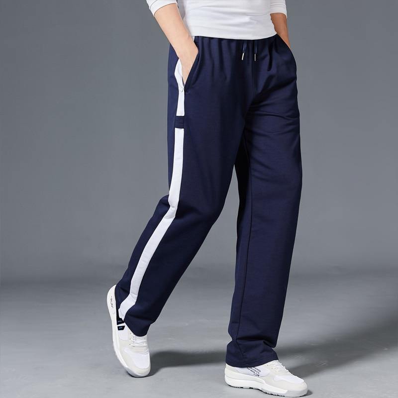 Men Loose Sport Running Stripe Sweatpants Fitness Training Pants Mens Straight Trousers Tracksuit Jogging Sportswear - Surprise store