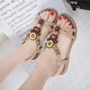 2021 Casual Women'S Sandals Dresses Bohemian Beach Woman Shoe Summer Ethnic String Bead  Female Sandals Big Size 43 44 45