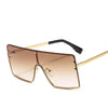 2020 Square Oversized Sunglasses Women Luxury Brand Sun Glasses Female Eyewear Plastic Frame Clear Lens UV400 Men Glasses Gafas - Surprise store