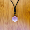 Natural Amethysts Star of David Necklaces for Women New Wealth Pendant Necklaces Men Amulet Pendant Energy Stone Judaism Jewelry