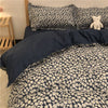 Classic Black White Grid Bedding Set Fashion Polka Dot Double Bed Linens Cover Set Quilt Pillowcase Shinging Star Pattern