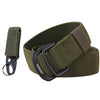 Military Equipment Belt Men Elastic Nylon Tactical Belts For Jeans Pants Solid Strap Canvas Double Ring Metal Buckle Waist Belt