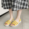 Women Summer Flat Sandals 2020 Open-Toed Slides Slippers Candy Color Casual Beach Outdoot Female Ladies Jelly Shoes