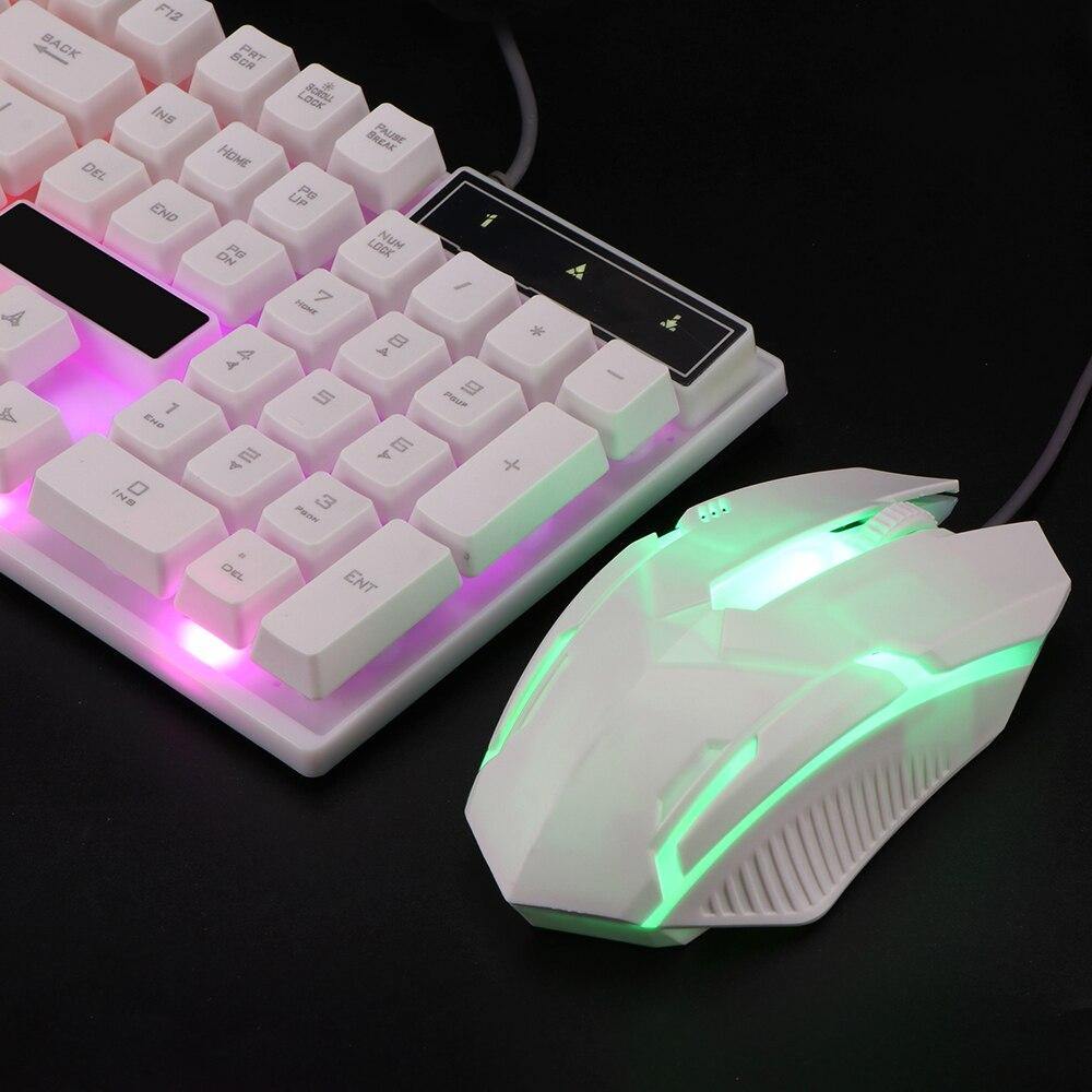 Combo PC Gamer LED Gaming Keyboard And Mouse Set Wired 2.4G Keyboard Gamer Keyboard Illuminated Gaming Keyboard Set For Laptop - Surprise store