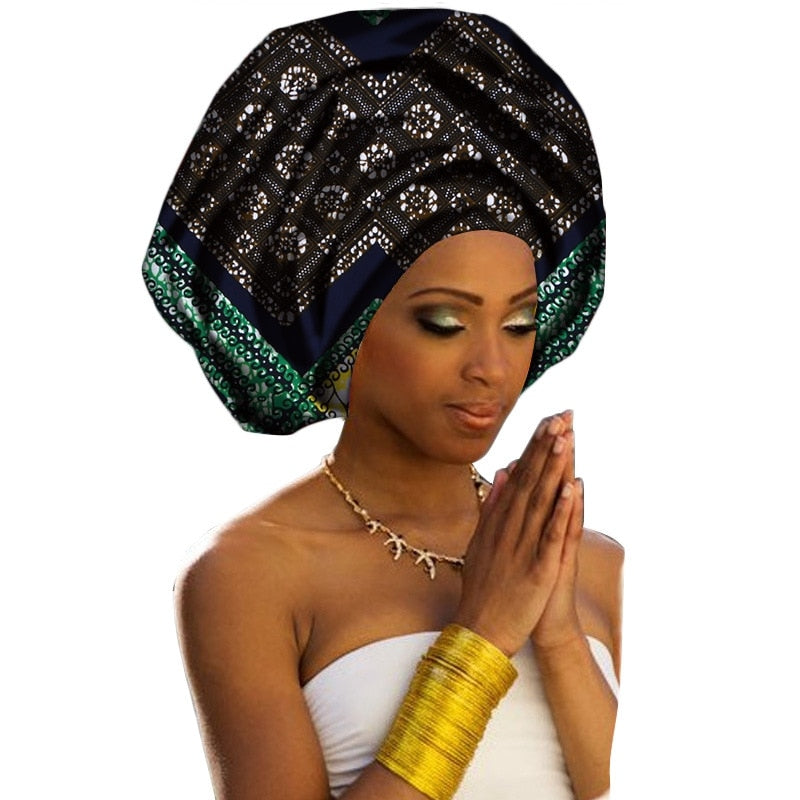 National Decorative Scarf Shawls Women African Cotton Headtie Head Wrap African Traditional Fashion Printed Ankara Headscarf