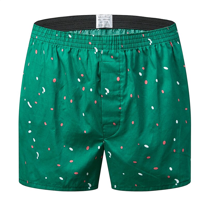 3pack Classic prited Boxers Cotton Mens Underwear Trunks Woven Homme Arrow Panties Boxer with Elastic Waistband Shorts Loose men