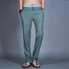 Golf Straight Pants Natural Linen Comfortable Breathable Men Summer Leisure Thin Flax Hemp Trousers Male Slim Lace-up City walk - Surprise store
