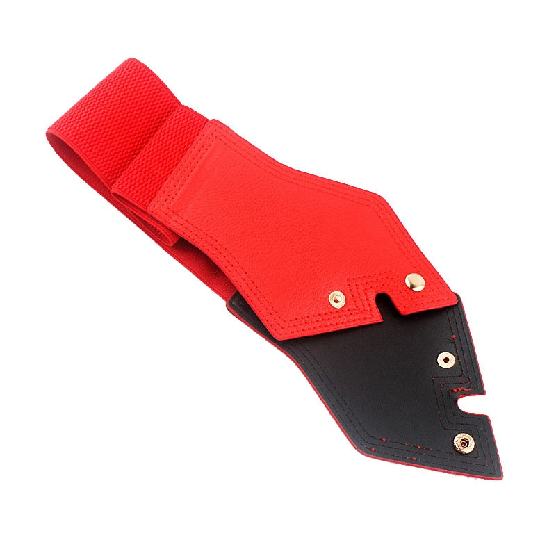 Fashion Women Belt PU Leather Wide Elastic Waist Belt Women Ladies Dress Down Coat Corset Belt