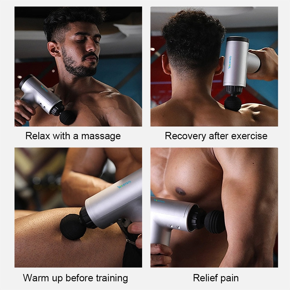 Youmay Mini Massage Gun Muscle Massager Pain Relief Fascia Gun Deep Tissue Massager Body Back Neck Relaxation Slimming Shaping