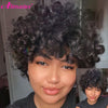 Pixie Cut Wig Human Hair Short Curly Human Hair Wigs Cheap Human Hair Wig Non Lace Wig Full Machine Made Perruque Cheveux Humain