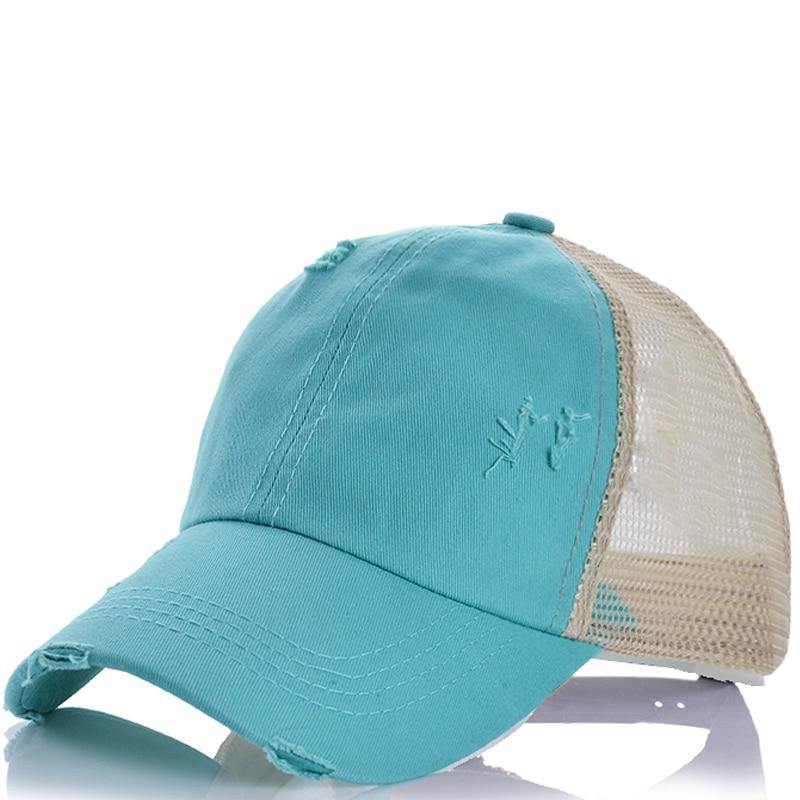 2021 Ponytail Women's Baseball Cap Women Snapback Mesh Trucker Caps Female Summer Bone Black Adjustable Hip Hop Hats Cap - Surprise store