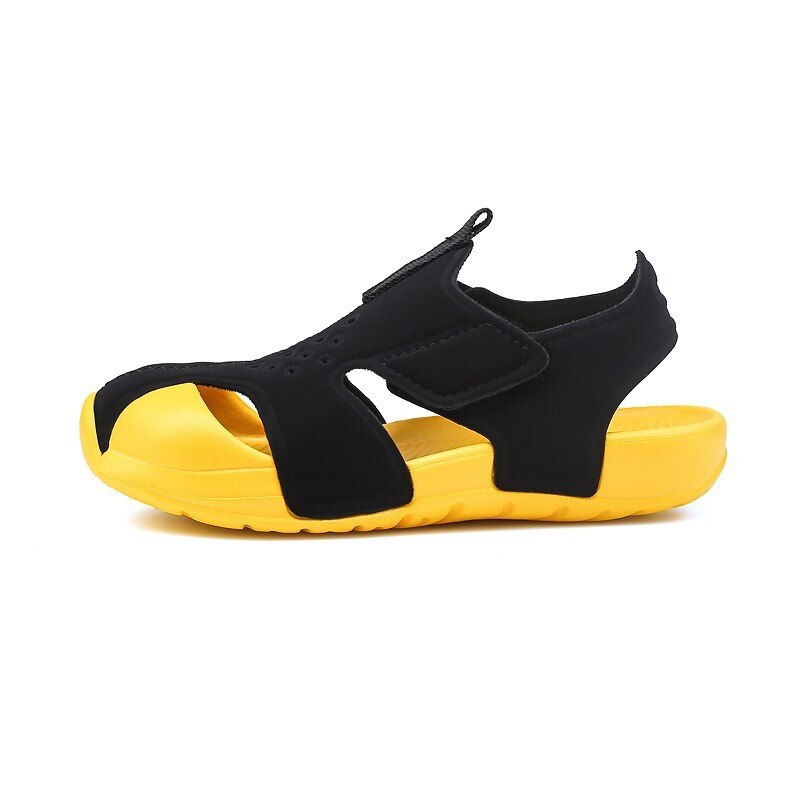 Children Sandals Summer Boys Girls Airplane Shoes Baotou Outdoor Beach Shoes Soft Sole Leather 2021 Fashion Kids Baby Sandals