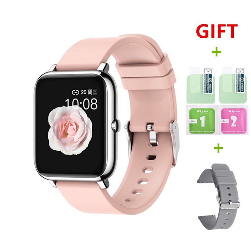 2021 Smart Watch Men Women Waterproof Fitness Sports Watch Heart Rate Tracker Call/SMS Reminder Bluetooth Smartwatch Android iOS