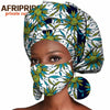 African Headwrap Earrings Hair Accessories Scarf Bonnet Ankara Wax Fabric Head Turban African Headscarf Mask Match Print A20H004